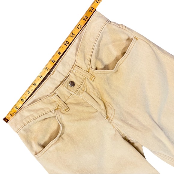 Rare Vintage Levi’s For Gals Khaki Flare Leg Jeans Big E - Picture 8 of 13